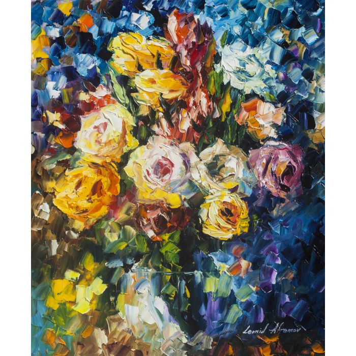 palette knife oil painting lost in time stil life